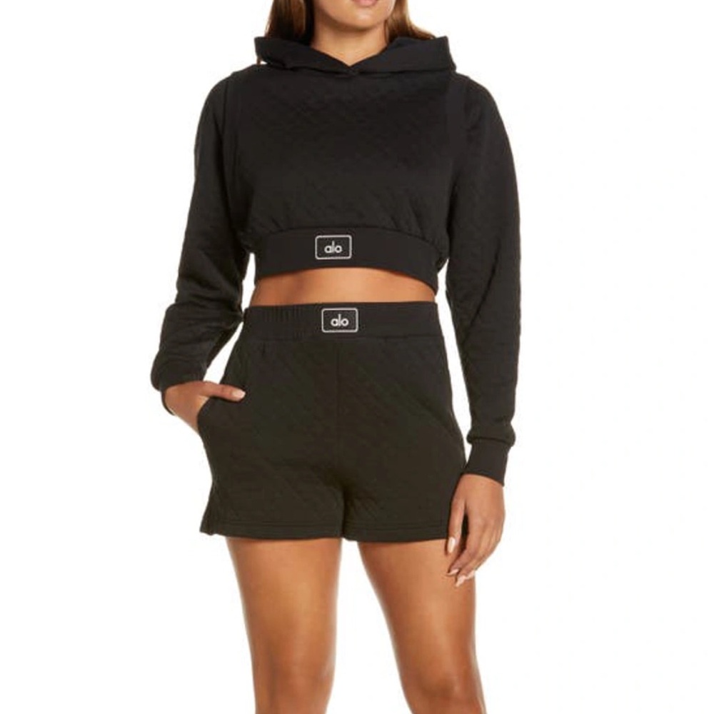 ALO Yoga Quilted Arena Boxing Shorts SMALL